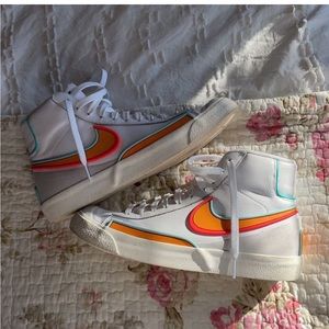 Neon Nike blazers women size 9.5